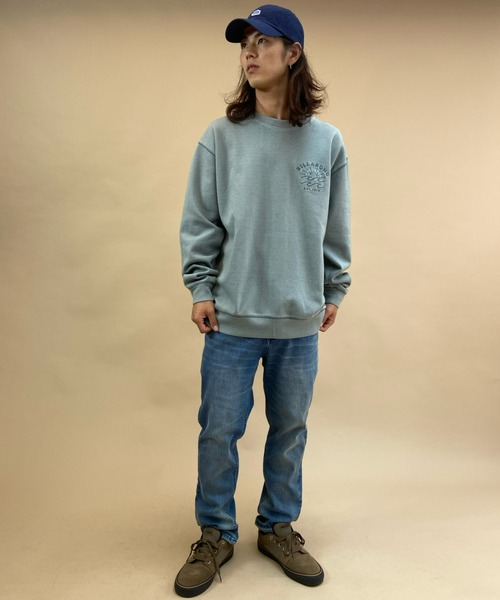 BILLABONG（ビラボン）の「【ZOZOTOWN限定アイテム】BILLABONG/ビラボン　ルーズシルエット 刺繍ロゴスウェット BB012-010（スウェット・メンズ・ブルー/ベージュ・M/L）」の10枚目の写真