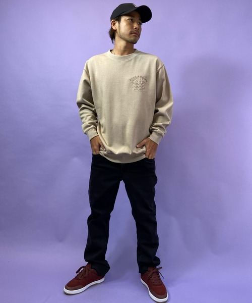BILLABONG（ビラボン）の「【ZOZOTOWN限定アイテム】BILLABONG/ビラボン　ルーズシルエット 刺繍ロゴスウェット BB012-010（スウェット・メンズ・ブルー/ベージュ・M/L）」の14枚目の写真