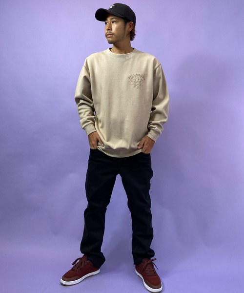 BILLABONG（ビラボン）の「【ZOZOTOWN限定アイテム】BILLABONG/ビラボン　ルーズシルエット 刺繍ロゴスウェット BB012-010（スウェット・メンズ・ブルー/ベージュ・M/L）」の9枚目の写真