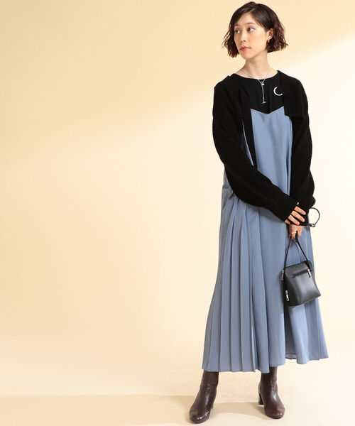 Ray BEAMS（レイビームス）の「Ray BEAMS / メッシュ編み アームボレロ（カーディガン/ボレロ・レディース・ブラック/オフホワイト・ONE SIZE）」の10枚目の写真