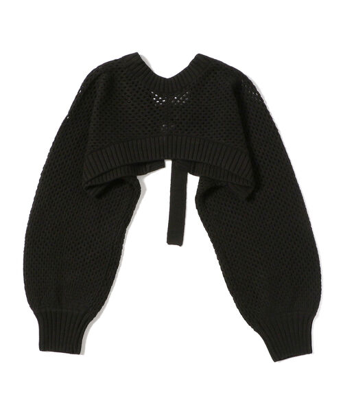 Ray BEAMS（レイビームス）の「Ray BEAMS / メッシュ編み アームボレロ（カーディガン/ボレロ・レディース・ブラック/オフホワイト・ONE SIZE）」の16枚目の写真