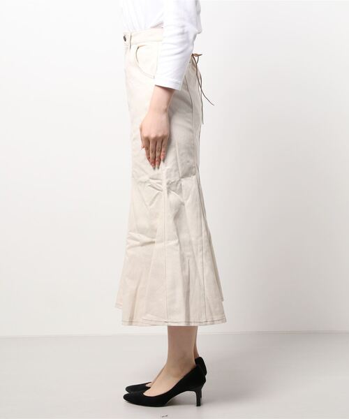 RETRO GIRL（レトロガール）の「レースアップマーメイドSK（スカート・レディース・ブラック/アイボリー/ダークブルー/ボルドー・FREE）」の12枚目の写真