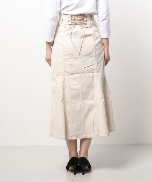 RETRO GIRL（レトロガール）の「レースアップマーメイドSK（スカート・レディース・ブラック/アイボリー/ダークブルー/ボルドー・FREE）」の8枚目の写真