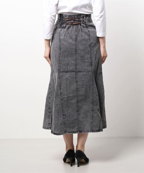 RETRO GIRL（レトロガール）の「レースアップマーメイドSK（スカート・レディース・ブラック/アイボリー/ダークブルー/ボルドー・FREE）」の21枚目の写真