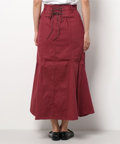 RETRO GIRL（レトロガール）の「レースアップマーメイドSK（スカート・レディース・ブラック/アイボリー/ダークブルー/ボルドー・FREE）」の19枚目の写真