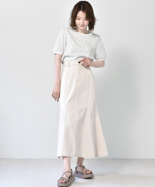 RETRO GIRL（レトロガール）の「レースアップマーメイドSK（スカート・レディース・ブラック/アイボリー/ダークブルー/ボルドー・FREE）」の13枚目の写真