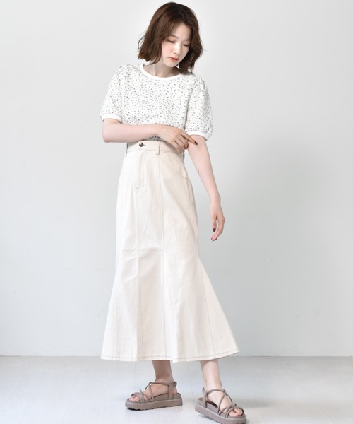 RETRO GIRL（レトロガール）の「レースアップマーメイドSK（スカート・レディース・ブラック/アイボリー/ダークブルー/ボルドー・FREE）」の17枚目の写真