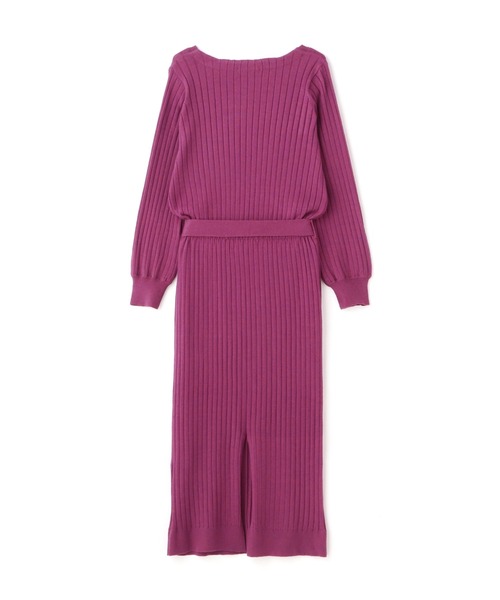 FREE'S MART（フリーズマート）の「◆ウォームストレッチリブブラウジングＶネックワンピース（ワンピース・レディース・ブラック/ベージュ/パープル/ブラウン・FREE）」の22枚目の写真