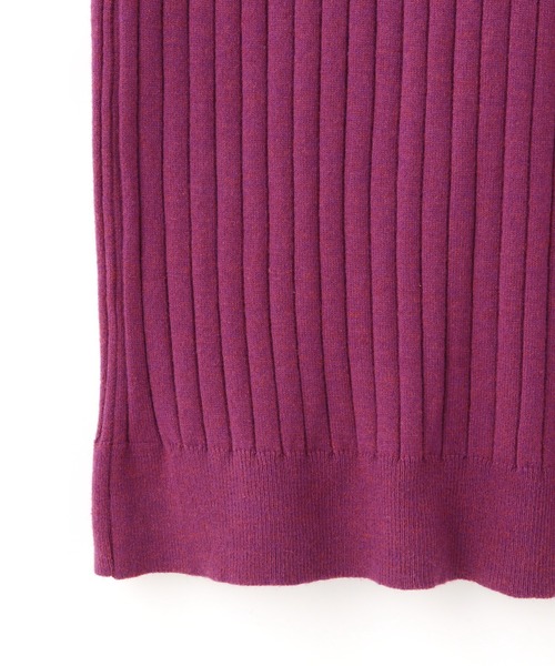 FREE'S MART（フリーズマート）の「◆ウォームストレッチリブブラウジングＶネックワンピース（ワンピース・レディース・ブラック/ベージュ/パープル/ブラウン・FREE）」の18枚目の写真