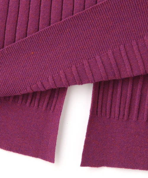 FREE'S MART（フリーズマート）の「◆ウォームストレッチリブブラウジングＶネックワンピース（ワンピース・レディース・ブラック/ベージュ/パープル/ブラウン・FREE）」の16枚目の写真