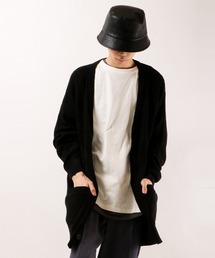 【T-360】ルーズシルエットモールヤーンローゲージニットカーディガン