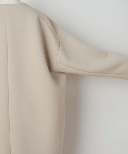 BEARDSLEY（ビアズリー）の「軽くて暖かさを保ってくれるダンボールマルコート（ノーカラーコート・レディース・ブラック/ベージュ・FREE）」の15枚目の写真