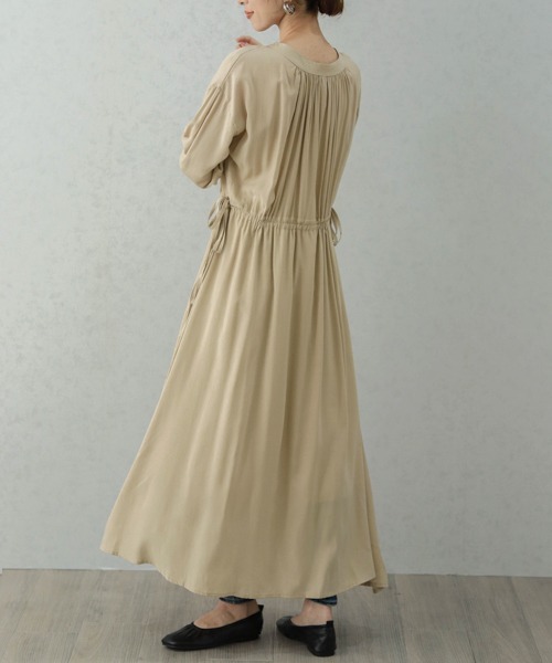 SUGAR BISKET（シュガービスケット）の「2wayブラウジングワンピース（ワンピース・レディース・ブラック/ベージュ/ブラウン/グリーン・フリー）」の17枚目の写真