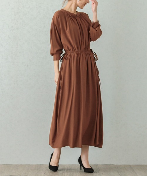 SUGAR BISKET（シュガービスケット）の「2wayブラウジングワンピース（ワンピース・レディース・ブラック/ベージュ/ブラウン/グリーン・フリー）」の9枚目の写真