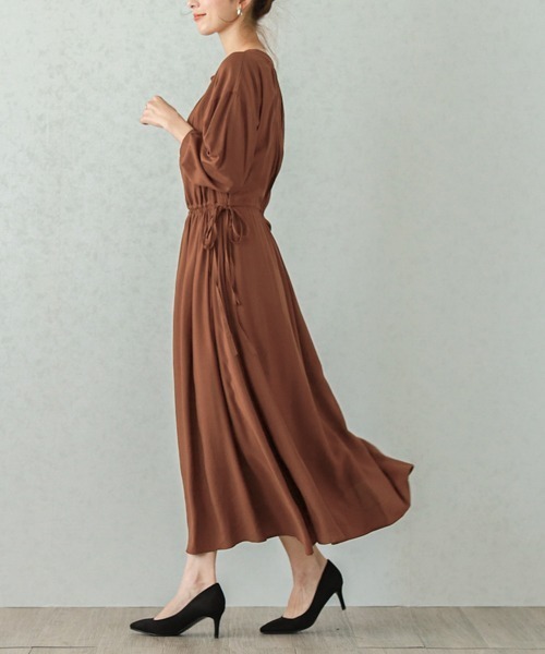 SUGAR BISKET（シュガービスケット）の「2wayブラウジングワンピース（ワンピース・レディース・ブラック/ベージュ/ブラウン/グリーン・フリー）」の6枚目の写真