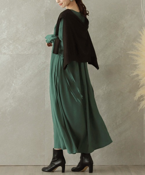 SUGAR BISKET（シュガービスケット）の「2wayブラウジングワンピース（ワンピース・レディース・ブラック/ベージュ/ブラウン/グリーン・フリー）」の8枚目の写真