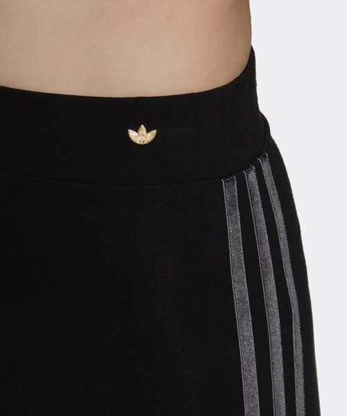 adidas(アディダス)の「ストライプ付きタイツ / アディダスオリジナルス adidas Originals(レギンス/スパッツ・レディース・ブラック・XX-LARGE/MEDIUM/SMALL/X-SMALL/LARGE/X-LARGE)」の3枚目の写真