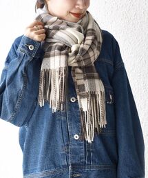 SHIPS | チェックカシミヤストール 21FW◆(ストール/ショール)