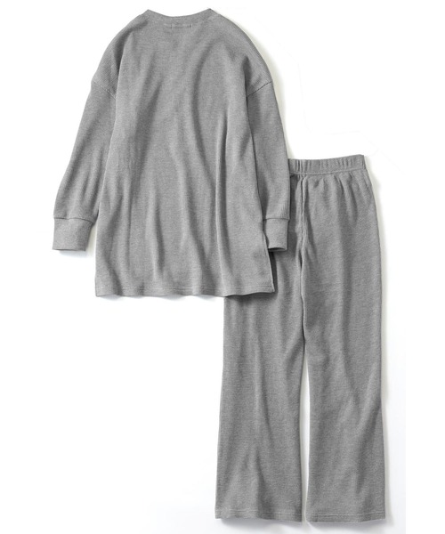 フェリシモMama（フェリシモママ）の「Ｍｏｒｅｄｄｅ　マタニティから産後も使える　ママによりそうルームウェアセット/マタニティパジャマ（マタニティウェア/グッズ・レディース・グレー/アイボリー・MEDIUM/LARGE/X-LARGE）」の9枚目の写真