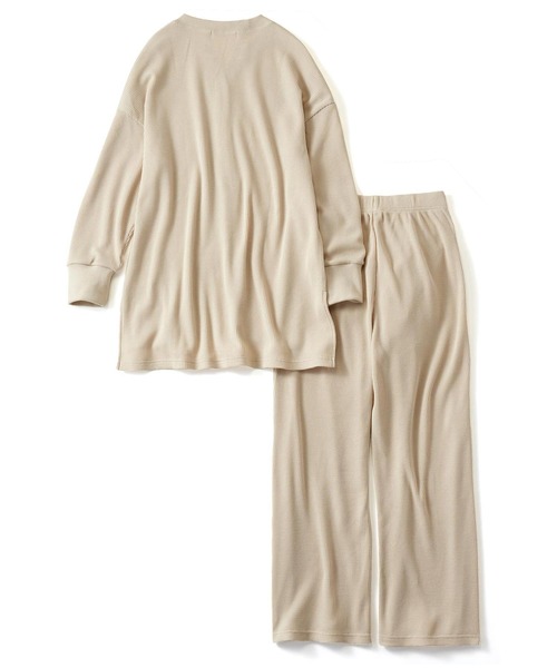 フェリシモMama（フェリシモママ）の「Ｍｏｒｅｄｄｅ　マタニティから産後も使える　ママによりそうルームウェアセット/マタニティパジャマ（マタニティウェア/グッズ・レディース・グレー/アイボリー・MEDIUM/LARGE/X-LARGE）」の12枚目の写真