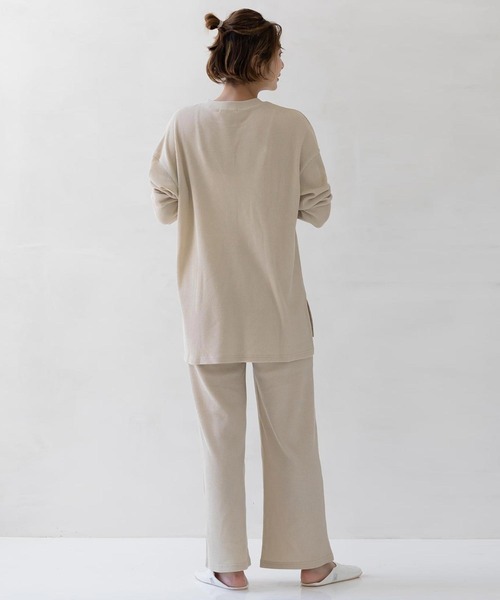 フェリシモMama（フェリシモママ）の「Ｍｏｒｅｄｄｅ　マタニティから産後も使える　ママによりそうルームウェアセット/マタニティパジャマ（マタニティウェア/グッズ・レディース・グレー/アイボリー・MEDIUM/LARGE/X-LARGE）」の16枚目の写真