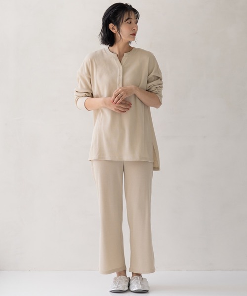 フェリシモMama（フェリシモママ）の「Ｍｏｒｅｄｄｅ　マタニティから産後も使える　ママによりそうルームウェアセット/マタニティパジャマ（マタニティウェア/グッズ・レディース・グレー/アイボリー・MEDIUM/LARGE/X-LARGE）」の22枚目の写真