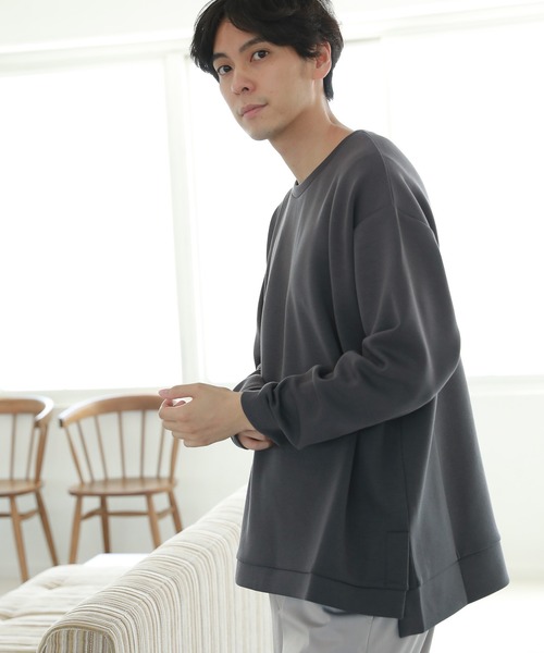 LAKOLE(ラコレ)の「【UNISEX】AIRプルオーバー / 228840(スウェット・メンズ・ライトグレー/ダークブルー/ブルーグリーン/チャコール/ピンク・MEDIUM/LARGE)」の3枚目の写真