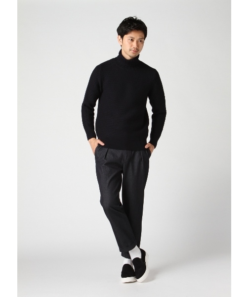 EDIFICE（エディフィス）の「◇PRODUCT F レフトデニム 1タッククロップドパンツ（デニムパンツ・メンズ・ネイビー・42/46/48/44/50）」の12枚目の写真