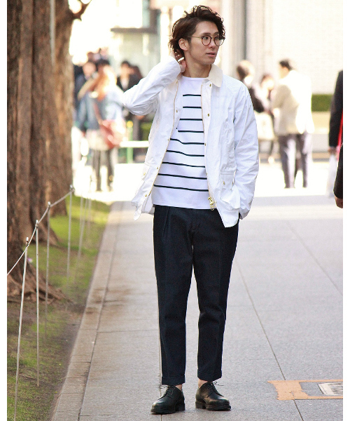 EDIFICE（エディフィス）の「◇PRODUCT F レフトデニム 1タッククロップドパンツ（デニムパンツ・メンズ・ネイビー・42/46/48/44/50）」の16枚目の写真