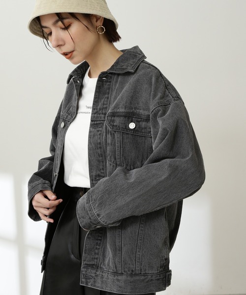 N.（N. Natural Beauty Basic）（エヌエヌナチュラルビューティーベーシック）の「【S Size Line】◆ビッグＧジャン（デニムジャケット・レディース・ブラック/グレー・SMALL/MEDIUM）」の20枚目の写真