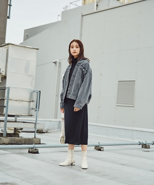 N.（N. Natural Beauty Basic）（エヌエヌナチュラルビューティーベーシック）の「【S Size Line】◆ビッグＧジャン（デニムジャケット・レディース・ブラック/グレー・SMALL/MEDIUM）」の19枚目の写真