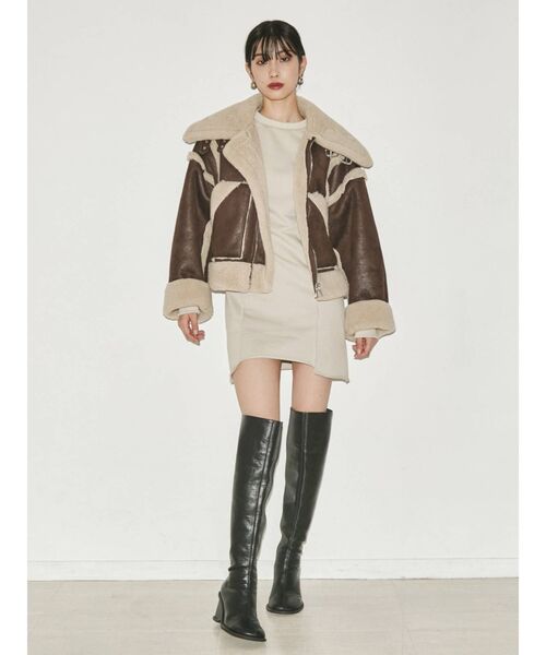 EMODA（エモダ）の「アウトラインロングブーツ（ブーツ・レディース・ブラック/ブラウン・SMALL/MEDIUM/LARGE）」の21枚目の写真