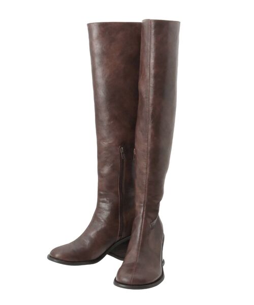 EMODA（エモダ）の「アウトラインロングブーツ（ブーツ・レディース・ブラック/ブラウン・SMALL/MEDIUM/LARGE）」の12枚目の写真