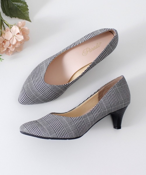 Parade（パレード）の「【MADE IN JAPAN】日本製・痛くなりにくい美形パンプス　5500【Parade】（パンプス・レディース・ブラック系その他/チェック/ブラック/ベージュ/ワインレッド/ブルー系その他/グレー系その他/ピンク系その他/ダークベージュ/ダークグリーン・22.0cm/23.0cm/24.0cm/22.5cm/23.5cm/24.5cm/25.0cm）」の17枚目の写真