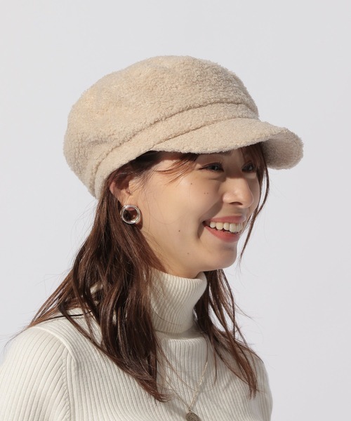 BAYFLOW（ベイフロー）の「ボアキャスケット（キャスケット・レディース・ブラック/ベージュ/アイボリー・FREE）」の16枚目の写真