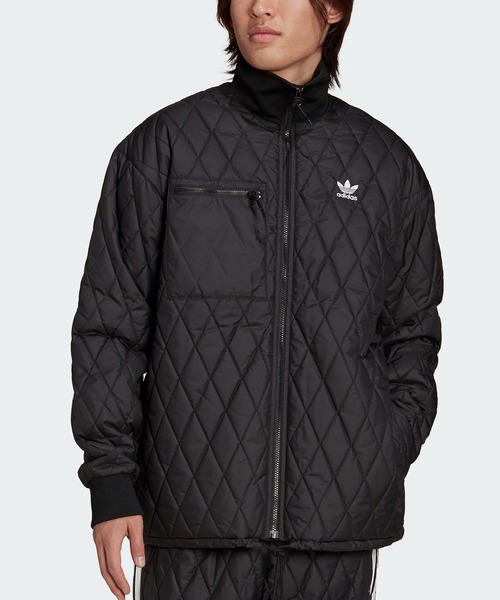 adidas(アディダス)の「アディカラー クラシックス キルト アーカイブジャケット / アディダスオリジナルス(ブルゾン・メンズ・ブラック/オリーブ・X-LARGE/X-SMALL/MEDIUM/XX-LARGE/LARGE/SMALL/XXX-LARGE)」の13枚目の写真