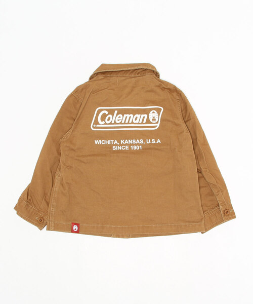b・ROOM（ビールーム）の「【Coleman】ワークジャケット（ミリタリージャケット・キッズ・キャメル/カーキ・130cm/110cm/120cm/100cm）」の4枚目の写真