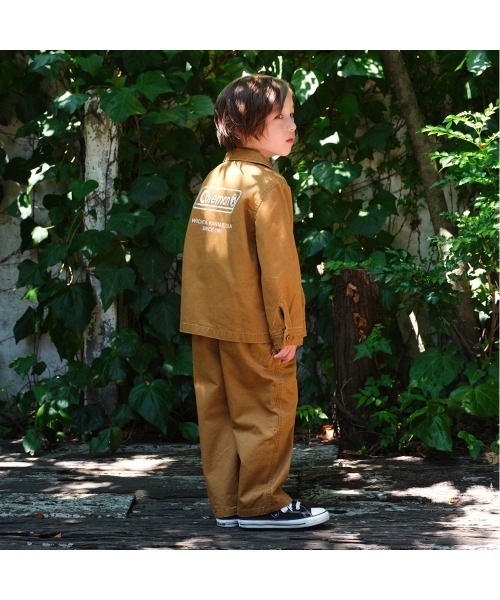 b・ROOM（ビールーム）の「【Coleman】ワークジャケット（ミリタリージャケット・キッズ・キャメル/カーキ・130cm/110cm/120cm/100cm）」の12枚目の写真