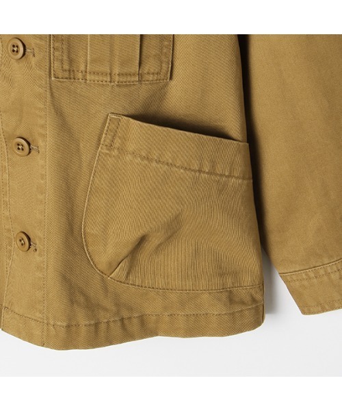 b・ROOM（ビールーム）の「【Coleman】ワークジャケット（ミリタリージャケット・キッズ・キャメル/カーキ・130cm/110cm/120cm/100cm）」の8枚目の写真