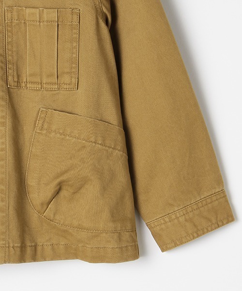 b・ROOM（ビールーム）の「【Coleman】ワークジャケット（ミリタリージャケット・キッズ・キャメル/カーキ・130cm/110cm/120cm/100cm）」の22枚目の写真