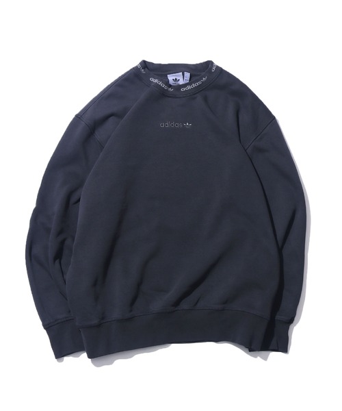 adidas（アディダス）の「adidas/アディダス DYED CREW クルースウェット ブランドロゴ 刺繍 後染め（スウェット・メンズ・チャコールグレー/ブラック・L/M/O）」の11枚目の写真