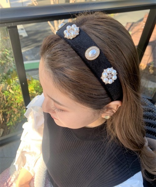 コンプレックスビズ　ビジューパール　カチューシャ ビジュー＆パールカチューシャ【ネコポス】 – BLUE ONLINE
