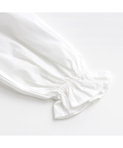 JENNI love（ジェニィラブ）の「レイヤード風ペプラムトレーナー（スウェット・キッズ・オフホワイト/ピンク/ミント・130cm/140cm/150cm/160cm）」の9枚目の写真