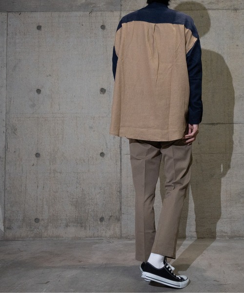 JOHN'S CLOSET(ジョンズクローゼット)の「【i】ネルバンドカラーシャツ(シャツ/ブラウス・メンズ・ブラック/ネイビー/ベージュ/ホワイト/その他・MEDIUM/X-LARGE/LARGE)」の17枚目の写真
