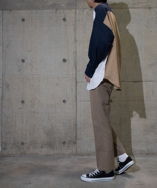 JOHN'S CLOSET(ジョンズクローゼット)の「【i】ネルバンドカラーシャツ(シャツ/ブラウス・メンズ・ブラック/ネイビー/ベージュ/ホワイト/その他・MEDIUM/X-LARGE/LARGE)」の16枚目の写真