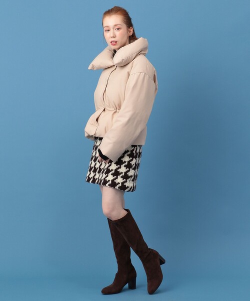 DEICY（デイシー）の「ハウンドトゥースミニスカート（スカート・レディース・ブラウン・1/0）」の3枚目の写真