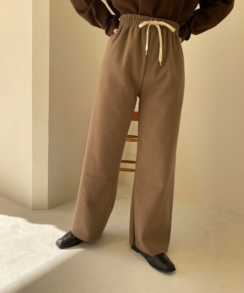 lawgy（ラウジー）の「cotton rafu pants（その他パンツ・レディース・ブラウン/アイボリー・FREE）」の14枚目の写真