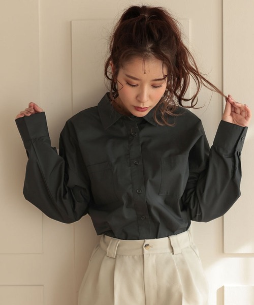 DONOBAN（ドノバン）の「DADDYシャツ（シャツ/ブラウス・レディース・ネイビー×ホワイト/ブラック/ホワイト・F）」の11枚目の写真
