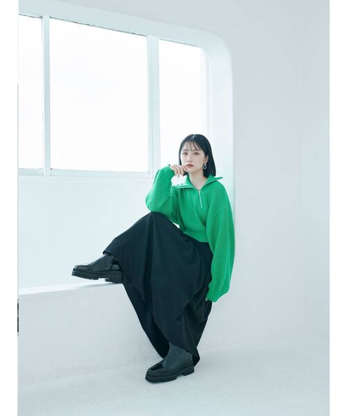 MURUA(ムルーア)の「【AOI】スイッチギャザーマキシスカート(スカート・レディース・ブラック/その他1・FREE)」の6枚目の写真