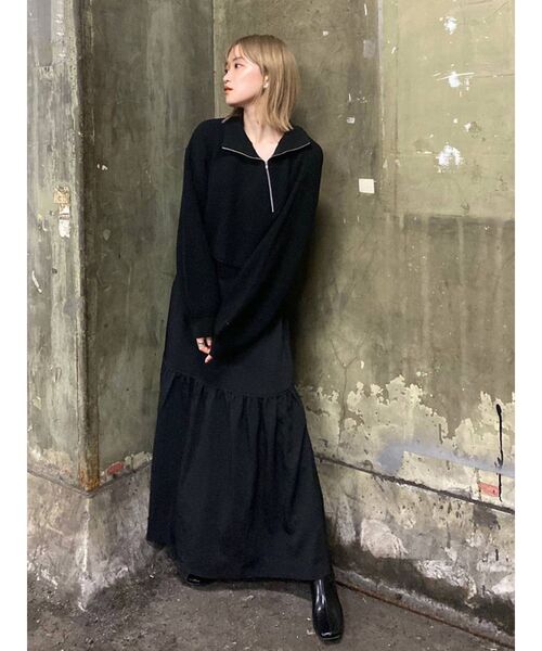 MURUA(ムルーア)の「【AOI】スイッチギャザーマキシスカート(スカート・レディース・ブラック/その他1・FREE)」の13枚目の写真